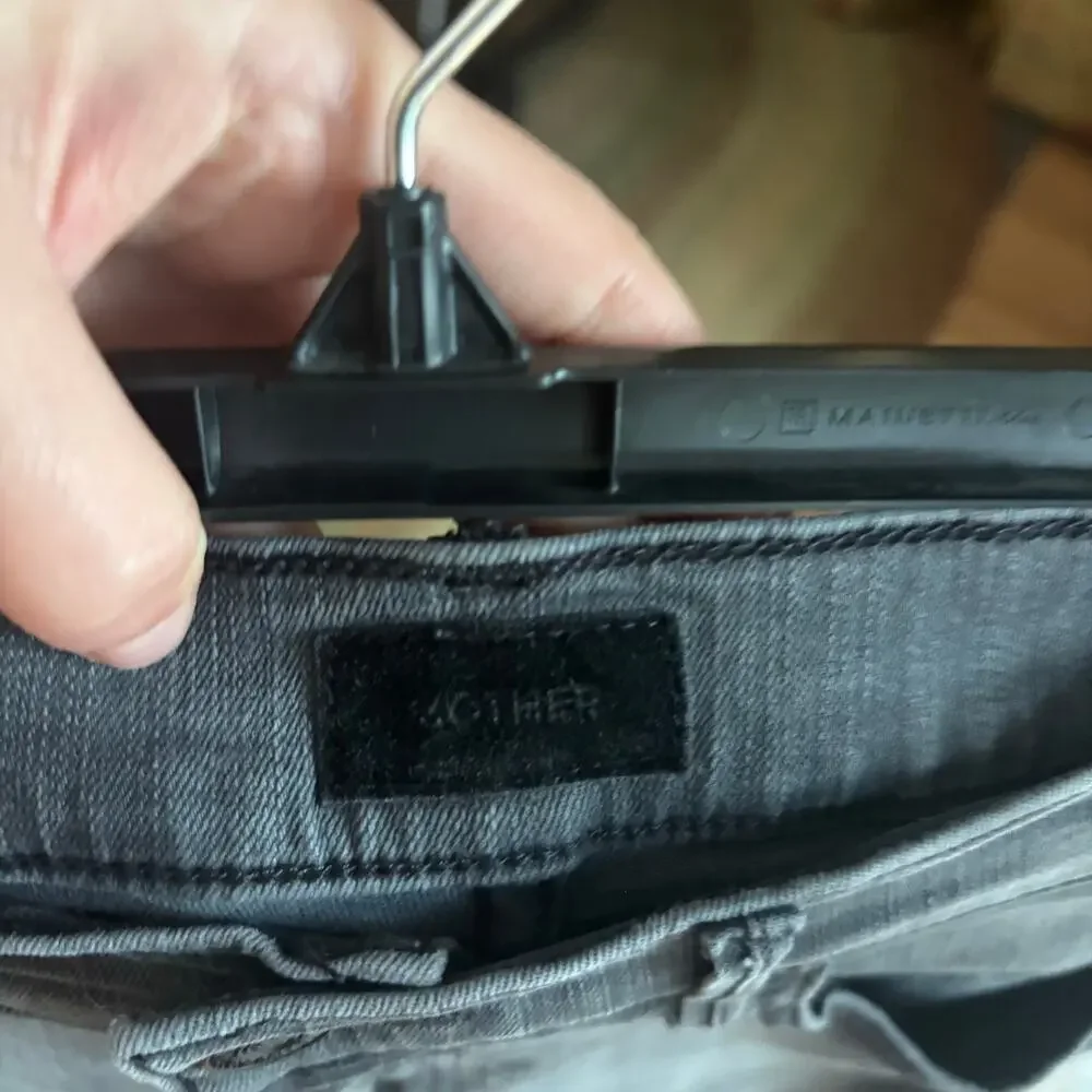 Mother The Insider‎ Crop Step Fray Dancing in the Moonlight Size 27 Black